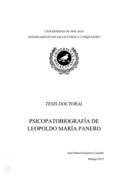 Psicopatobiografía De Leopoldo María Panero