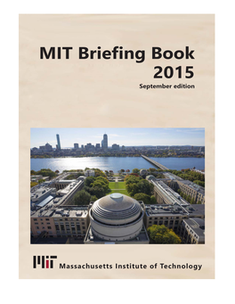 2015 MIT Briefing Book