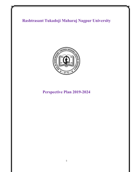 Rashtrasant Tukadoji Maharaj Nagpur University Perspective Plan 2019