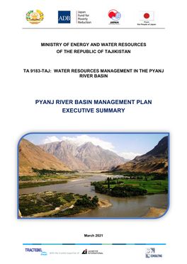 Pyanj River Basin Management Plan Executive Summary