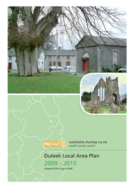 Duleek Local Area Plan 2009 - 2015 Adopted 20Th August 2009