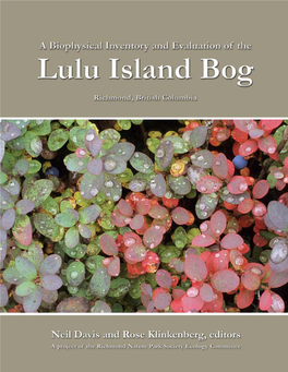 A Biophysical Inventory and Evaluation of the Lulu Island Bog Richmond, British Columbia