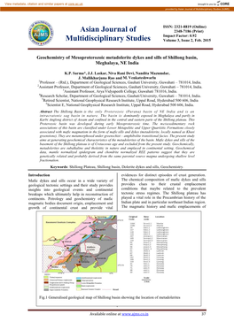 Asian Journal of Multidisciplinary Studies (AJMS)