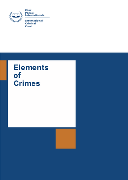 Elements of Crimes* **