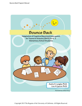 Bounce Back Program Manual Copyright 2015 the Regents of The