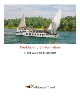 Pre-Departure Information