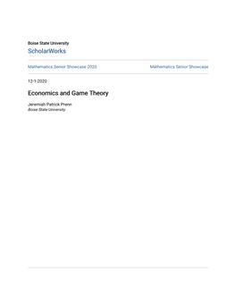 Economics and Game Theory