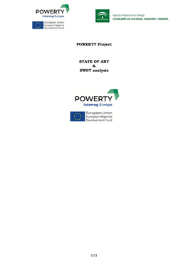 POWERTY Project STATE of ART & SWOT Analysis