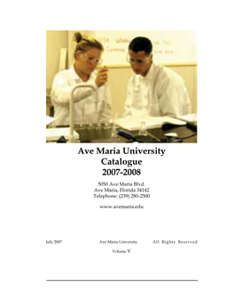Academic Catalogue 2007-2008.Indd