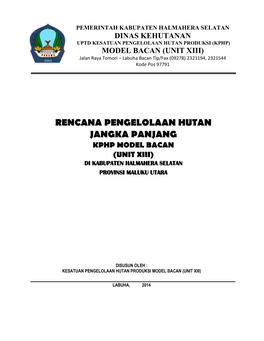 Di Kabupaten Halmahera Selatan Provinsi Maluku Utara