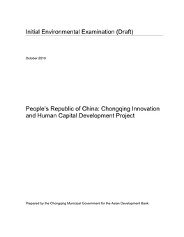 Chongqing Innovation and Human Capital Development Project