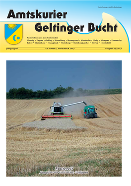 Amtskurier Geltinger Bucht Ausgabe 05/2013