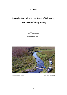 2017 Survey of Juvenile Salmonids in Caithness Rivers