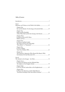 Table of Contents