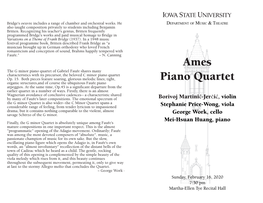 Ames Piano Quartet