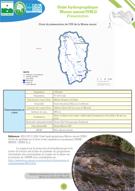 Unité Hydrographique Marne Amont (VM.1) Présentation