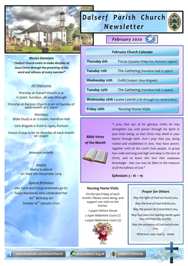 Dalserf Parish Church Newsletter