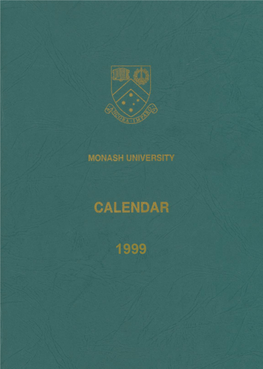 1999 Monash University Calendar Part 1