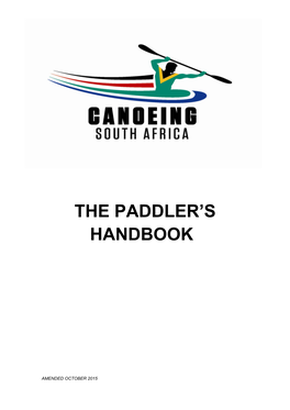 The Paddler's Handbook