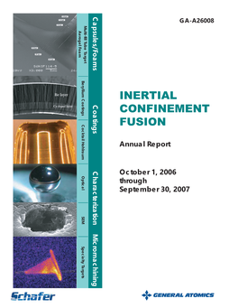 Inertial Confinement Fusion