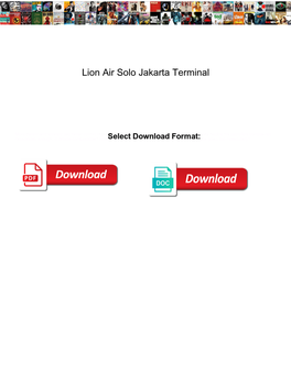 Lion Air Solo Jakarta Terminal