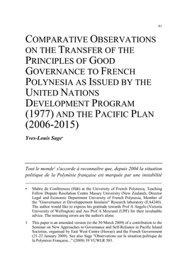 Comparative Observations on the Transfer of The
