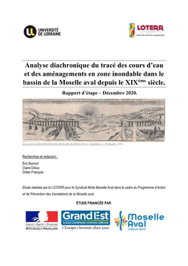 Analyse Diachronique Du Tracé Des Cours D'eau Et Des Aménagements