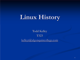 Linux History