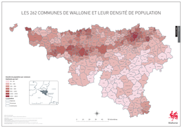 Les 262 Communes De Wallonie Et Leur Densité De Population