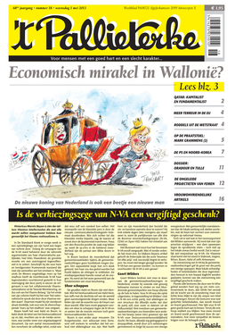 Economisch Mirakel in Wallonië? Lees Blz