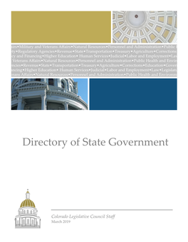 Directory of State Government