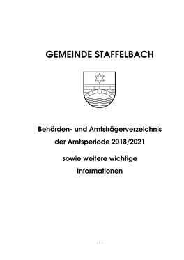 Behördenverzeichnis 2018 2021 Extern