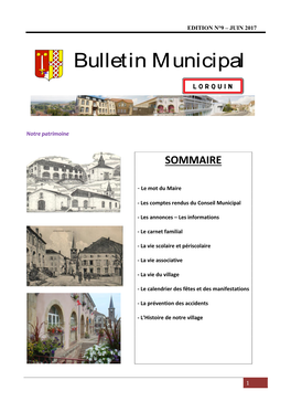 Bulletin Municipal