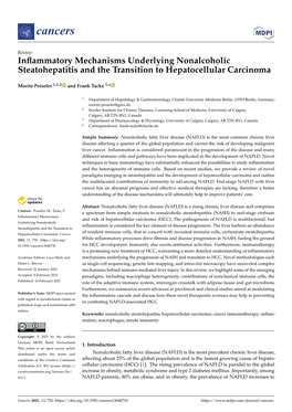 Inflammatory Mechanisms Underlying Nonalcoholic Steatohepatitis And