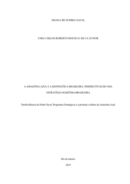 A Amazônia Azul E a Geopolítica Brasileira: Perspectivas De Uma