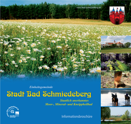 Stadt Bad Schmiedeberg Staatlich Anerkanntes Moor-, Mineral- Und Kneippheilbad