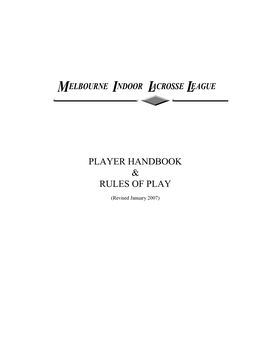 MILL Player Handbook and Rules
