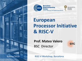 European Processor Initiative & RISC-V