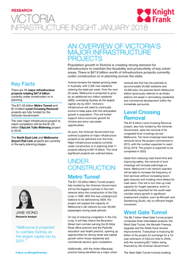 Metro Tunnel Level Crossing Removal West Gate Tunnel Key Facts