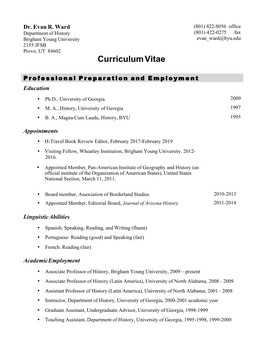 Curriculum Vitae