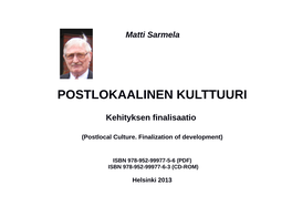 Postlokaalinen Kulttuuri