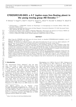 CFBDSIR2149-0403: a 4-7 Jupiter-Mass Free-Floating Planet in the Young Moving Group AB Doradus?