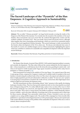 Pyramids” of the Han Emperors: a Cognitive Approach to Sustainability