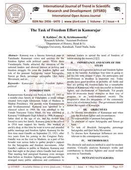 International Research the Task of Freedom E International Journal Of