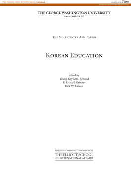 Korean Education