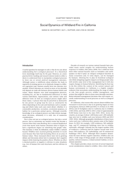 Social Dynamics of Wildland Fire in California