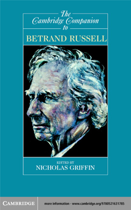 The Cambridge Companion to BERTRAND RUSSELL