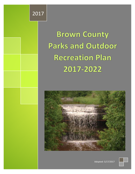 Brown County Parks and Outdoor Recreation Plan 2017-2022