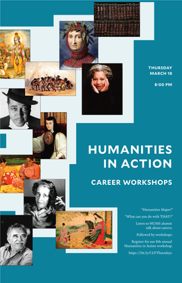 Humanities in Actionaction Career Workshops Career Workshops