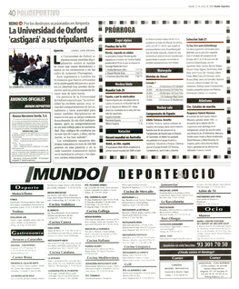 Mundo Deportivo 4Q Od :2.: .53I,’53 Sé